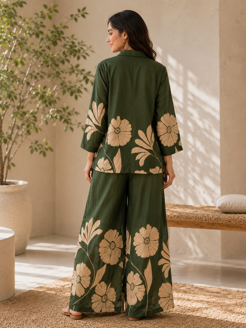 Naira Botanical Printed Suit Set