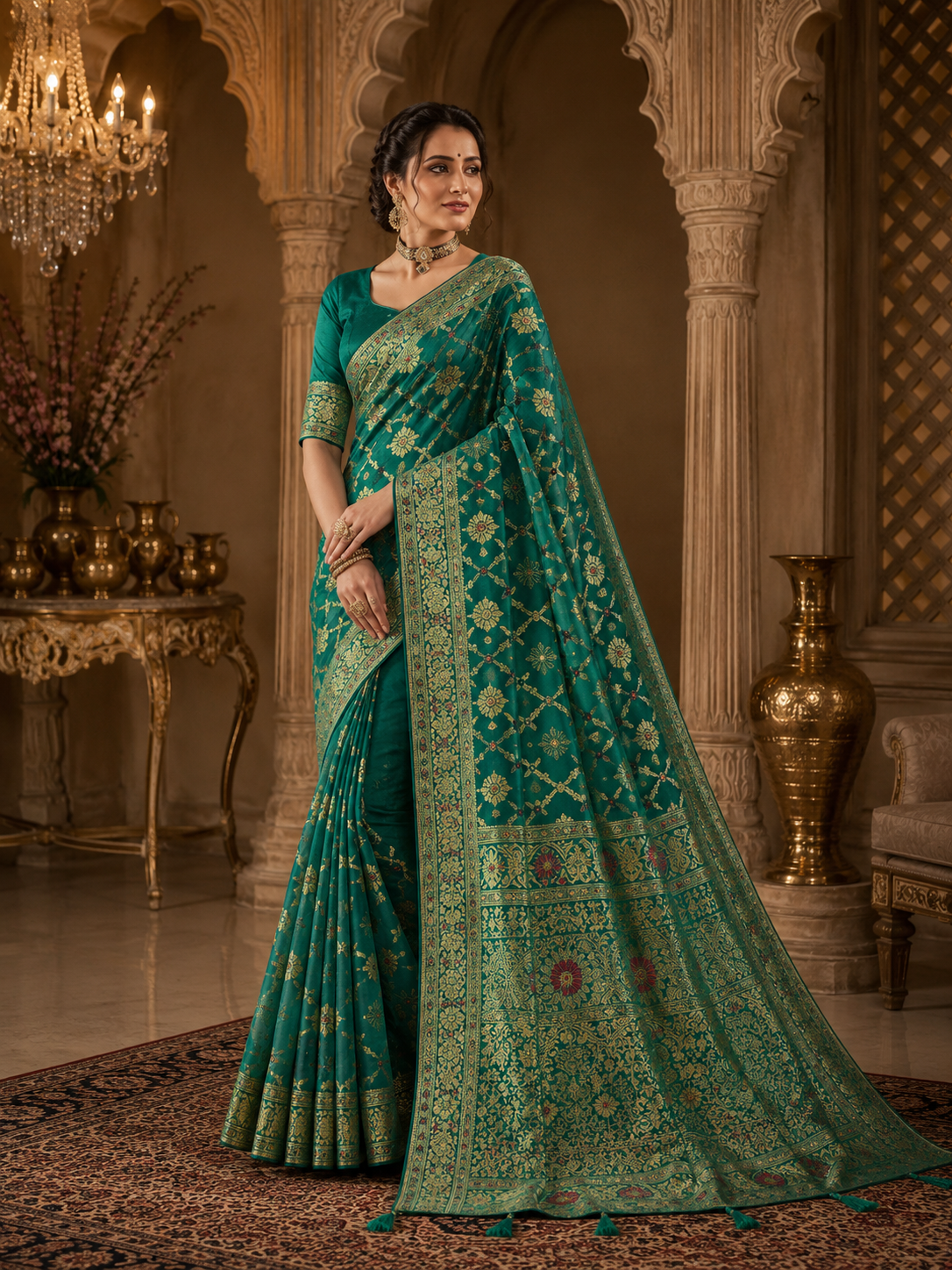 Royal Heritage Woven Saree Set