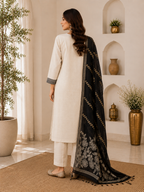 Midnight Ivory Elegance Suit Set