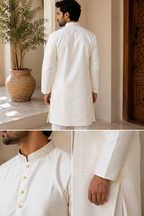 Ivory Embroidered Men’s Kurta