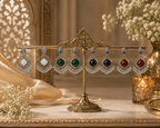 Heritage Oxidized Chandbali Earrings