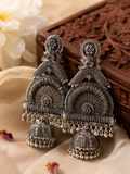 Royal Heritage Oxidized Jhumkas