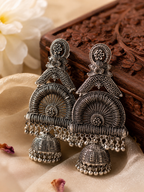 Royal Heritage Oxidized Jhumkas