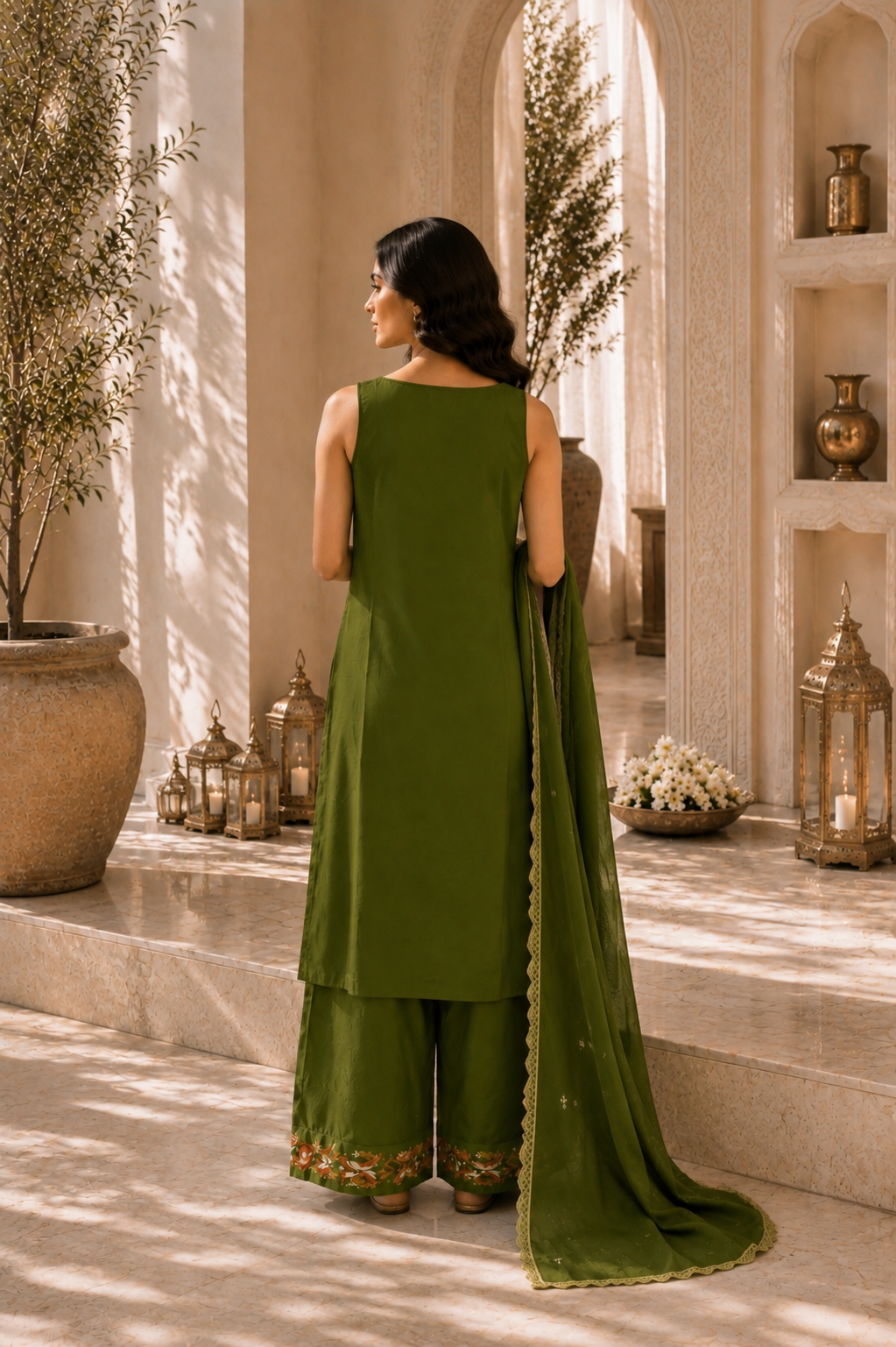 Embroidered Cotton Shalwar Suit