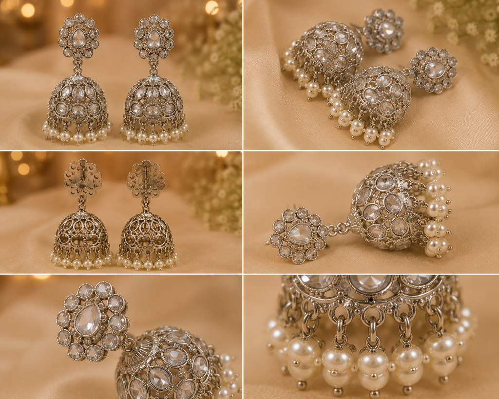 Noor Pearl Jhumka Earrings