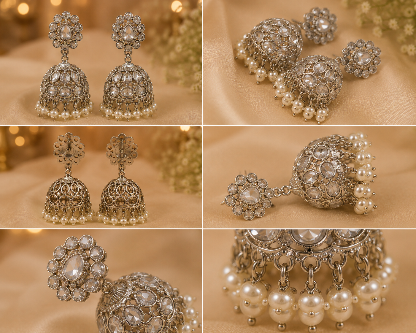 Noor Pearl Jhumka Earrings