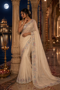 Ivory Blossom Saree