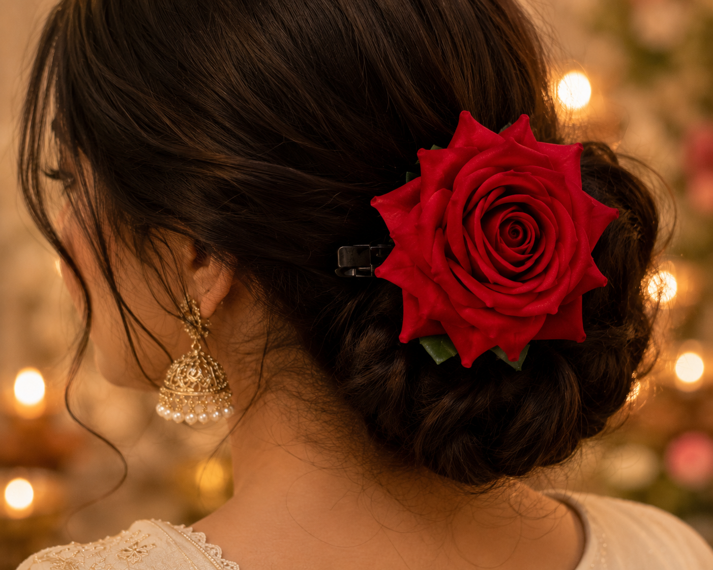 Rose Hair Clips