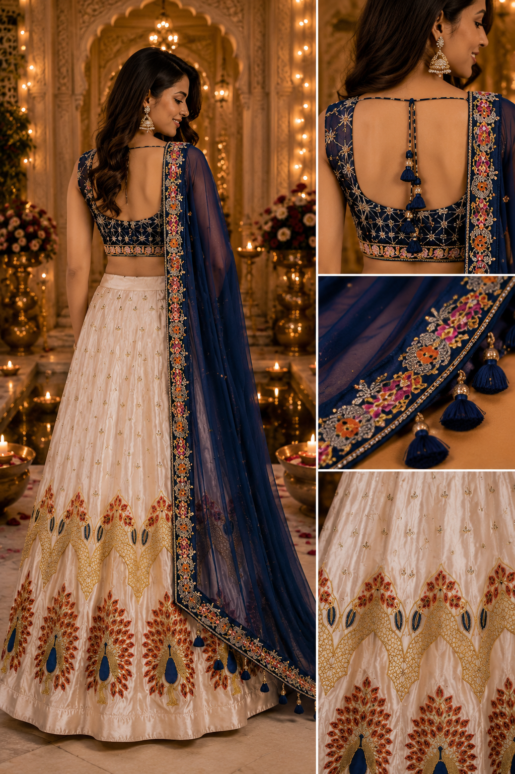Mayura Noor Embroidered Pre-Stitched Lehenga Set