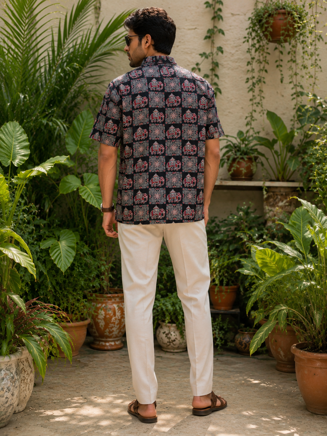 Royal Elephant Heritage Print Shirt