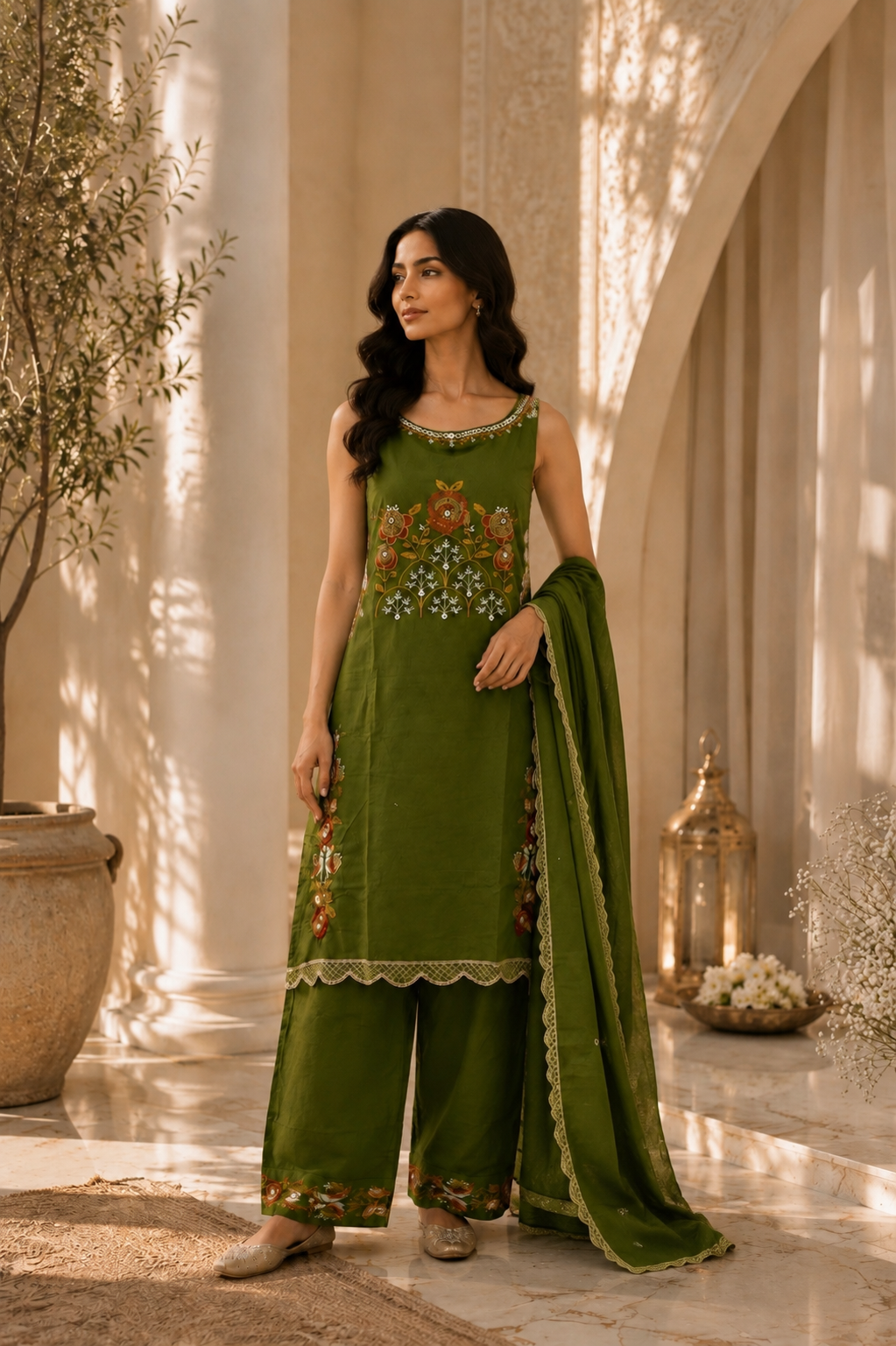 Embroidered Cotton Shalwar Suit