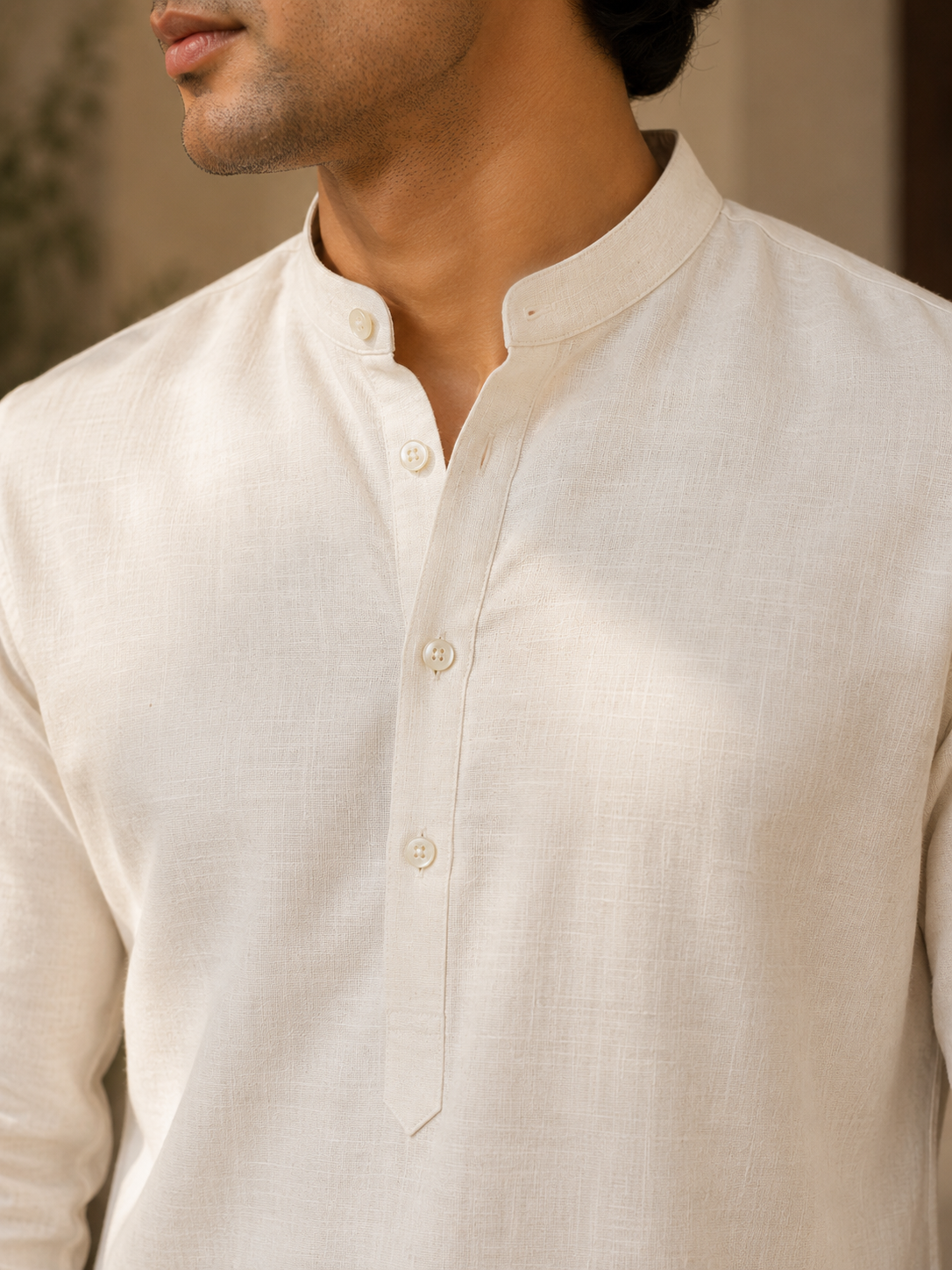 Ivory Heritage Cotton Kurta