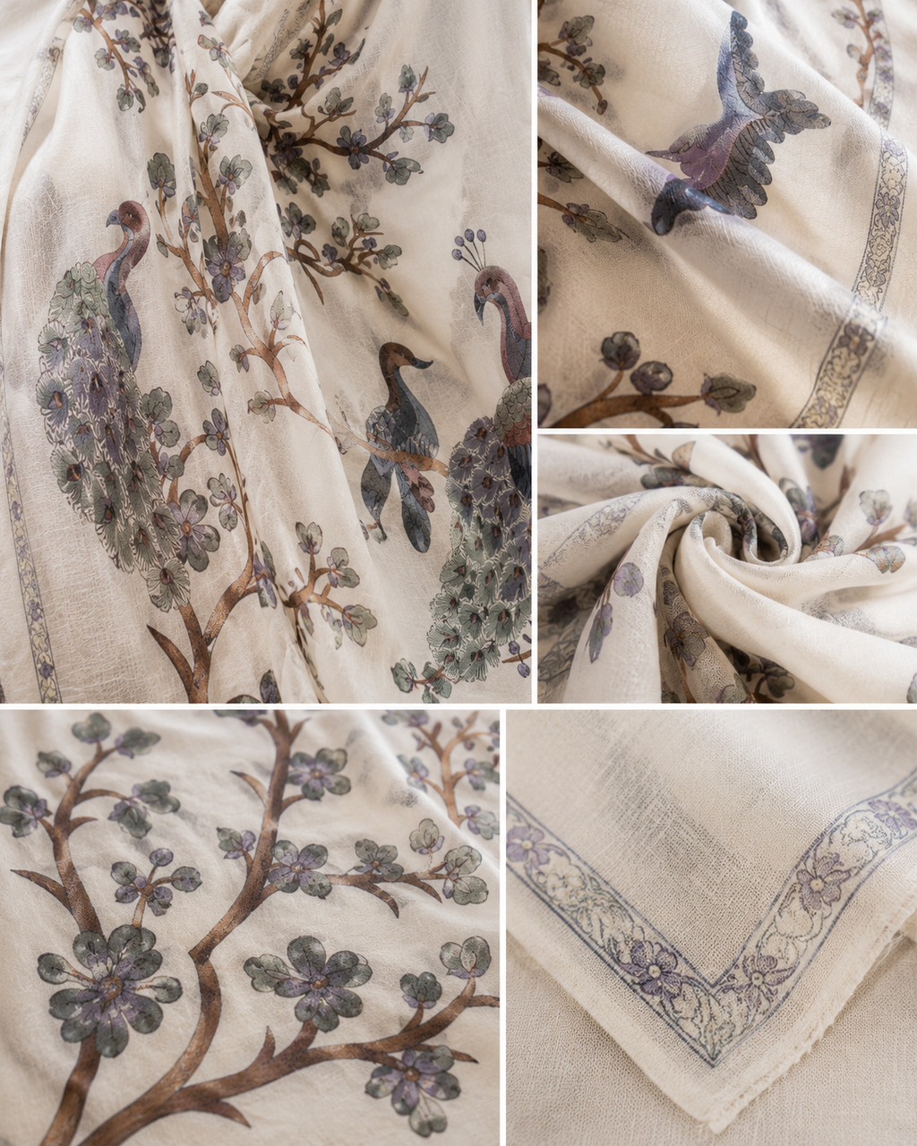 Gul-e-Mayur Kashmiri Shawl