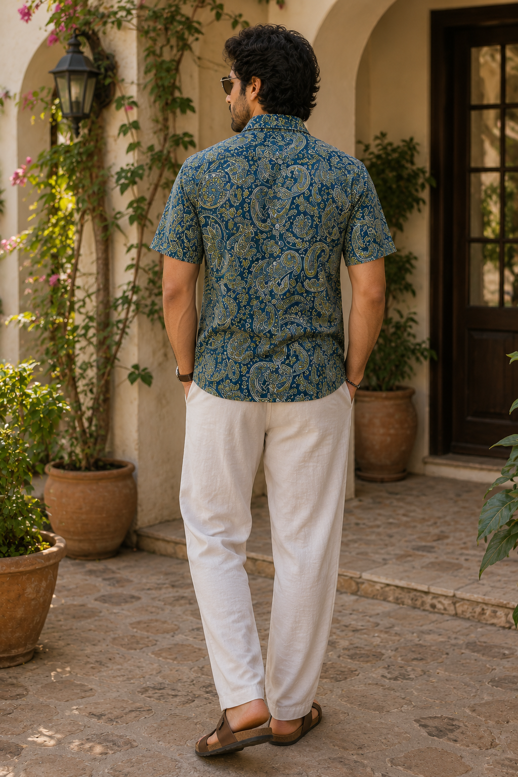 Azure Paisley Shirt
