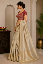 Cherry Blossom Saree