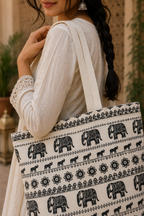 Ivory Elephant Market Tote