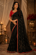 Celestial Crystal Embellished Designer Saree