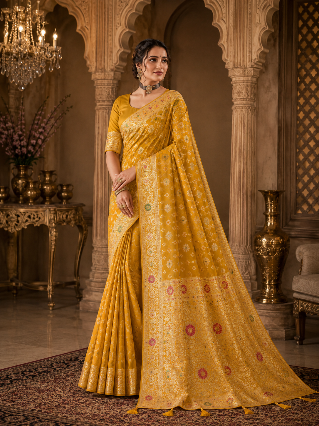 Royal Heritage Woven Saree Set
