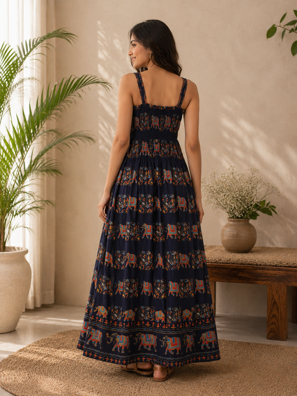 Neelam Elephant Heritage Dress