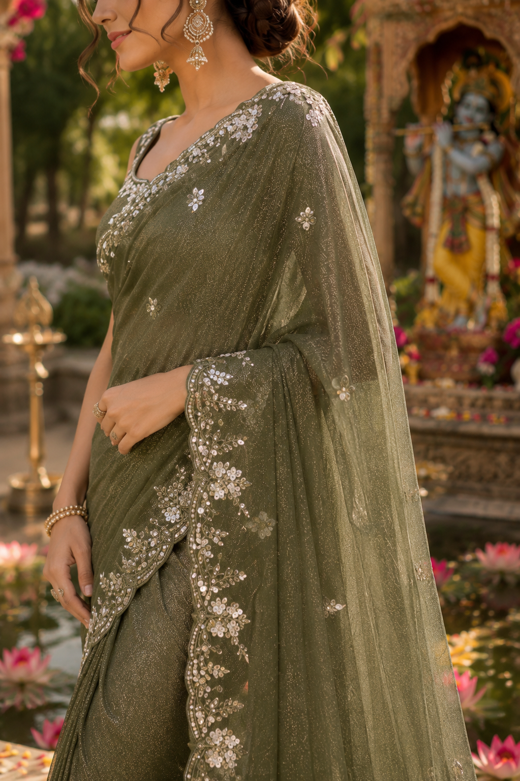 Verdant Grace Saree