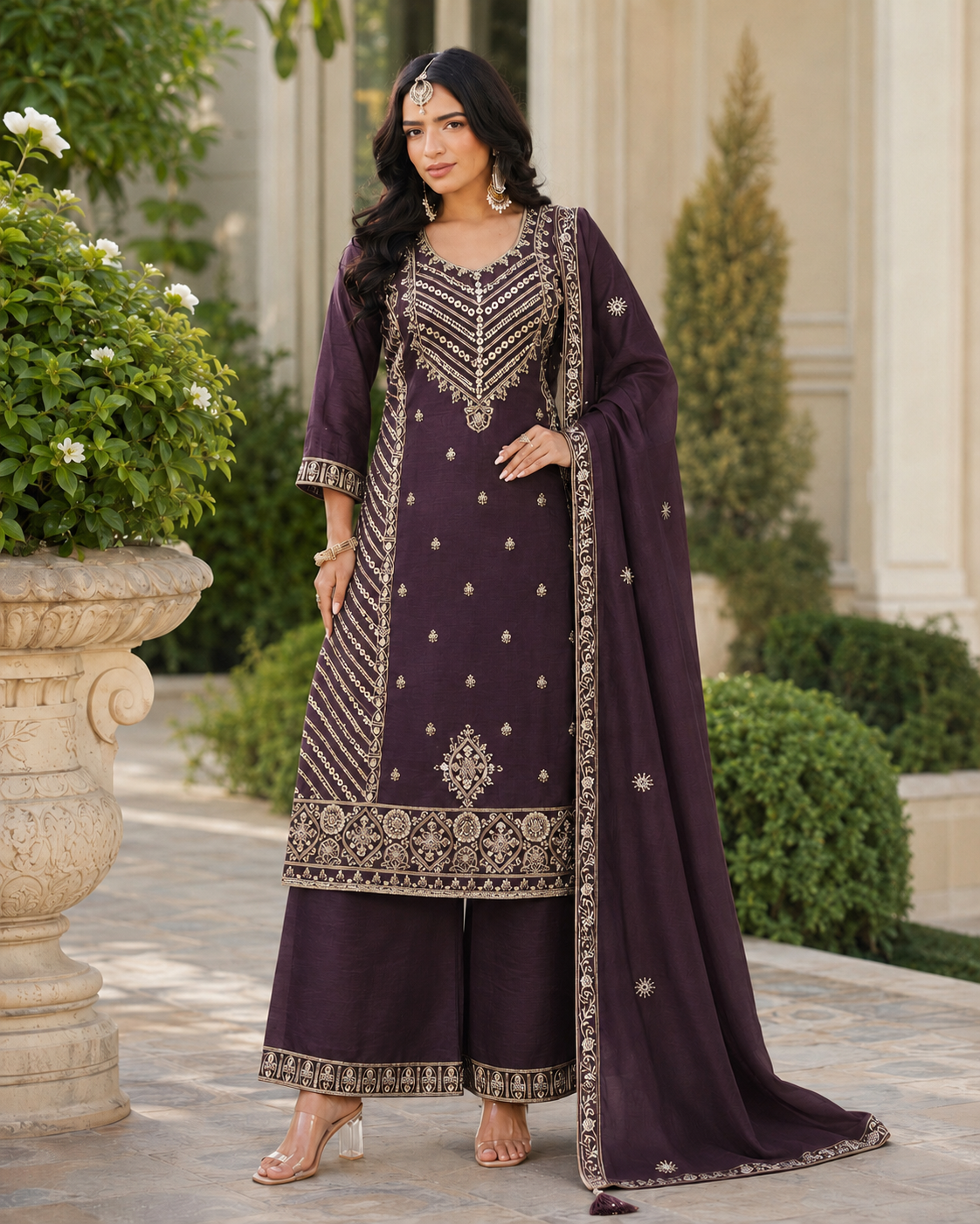 Noor Embroidered Suit Set