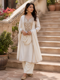 Ivory Noor Embroidered Salwar Set