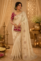 Embroidered Designer Saree