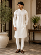Ivory Heritage Cotton Kurta
