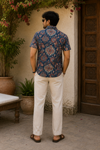 Royal Indigo Cotton Shirt