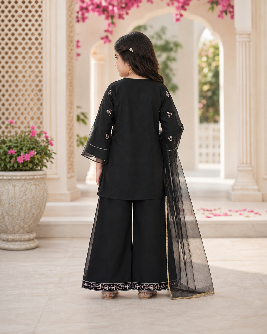 Blossom Girls' Sharara Set
