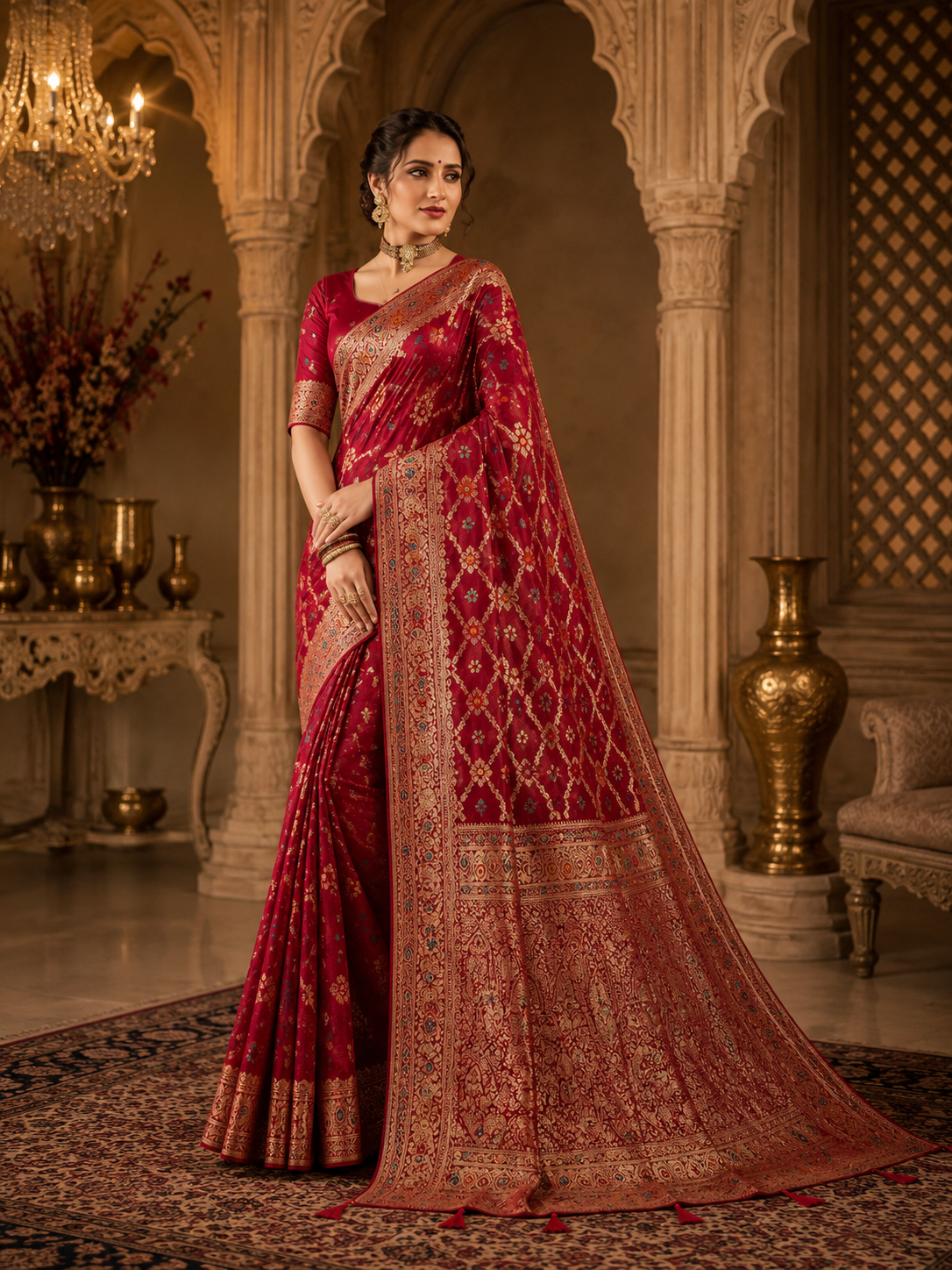 Royal Heritage Woven Saree Set