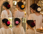 Rose Hair Clips