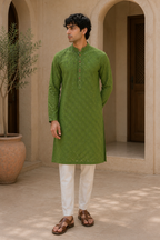 Cotton Embroidered Kurta