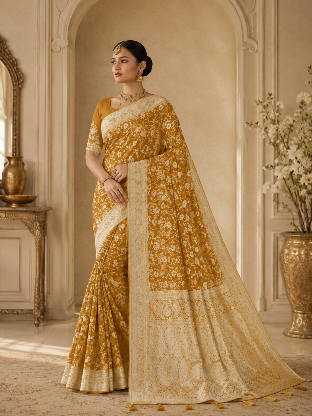Viraya Heritage Woven Saree