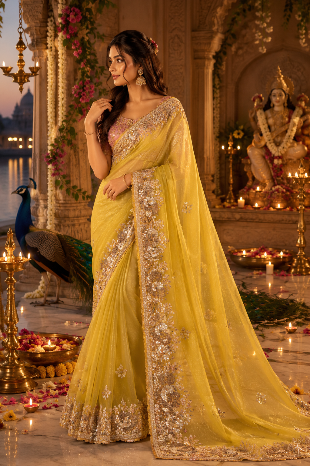 Golden Radiance Saree