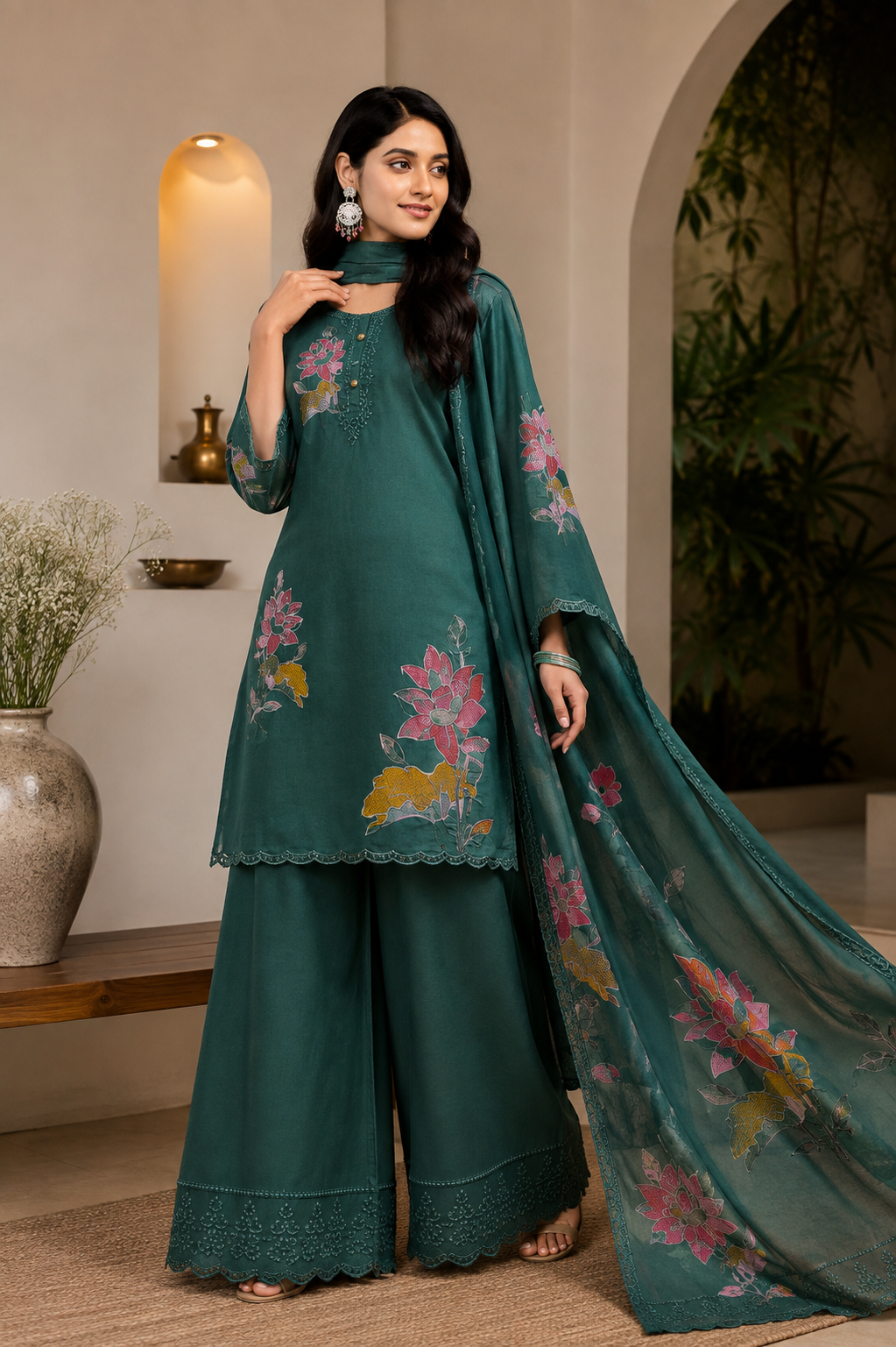 Lotus Elegance Three-Piece Suit