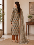 Autumn Bloom Printed Cotton Suit Set
