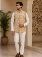 Artisan Heritage Embroidered Nehru Jacket