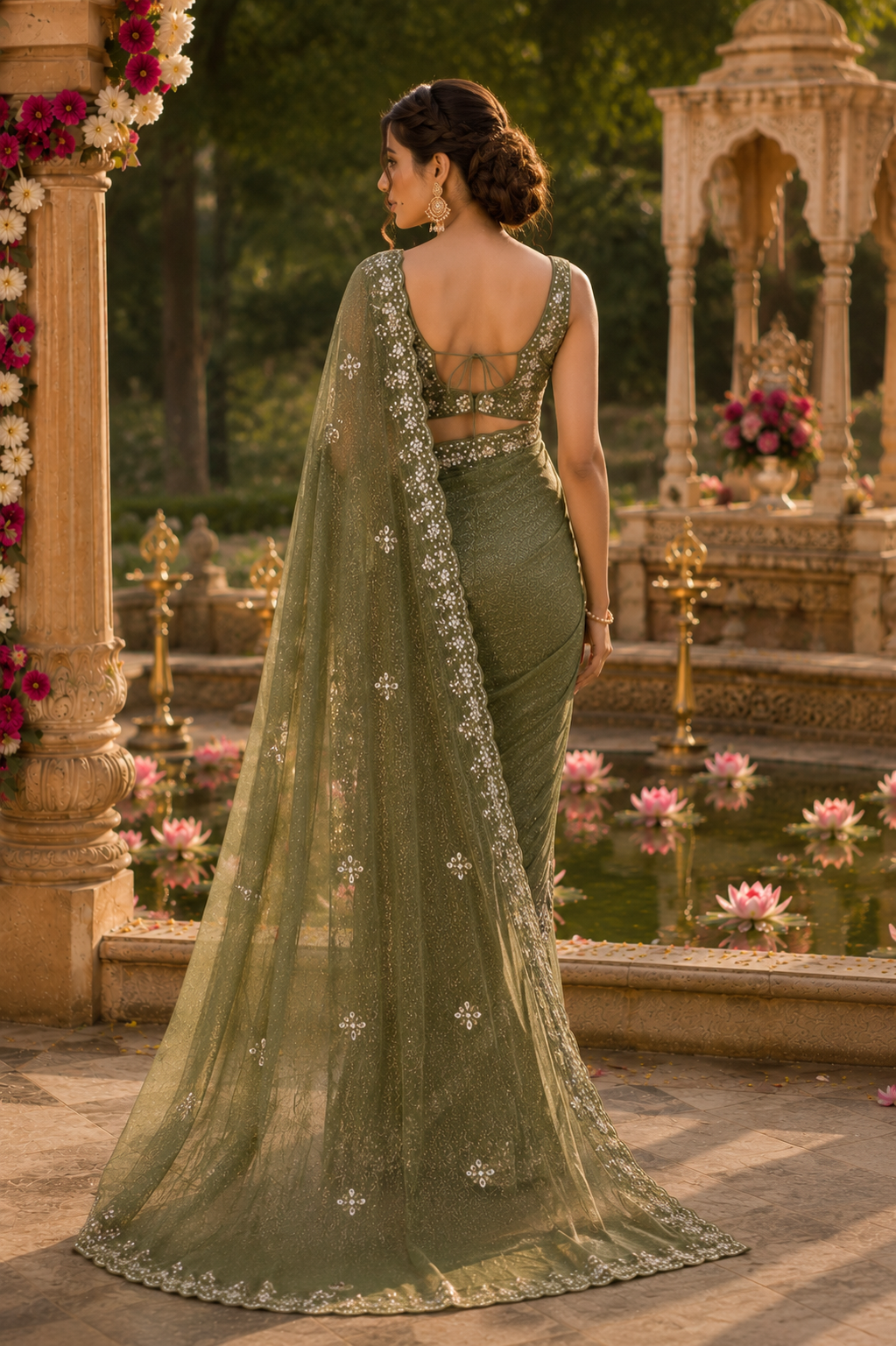 Verdant Grace Saree