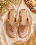 Rose Gold Crystal Elegance Sandals