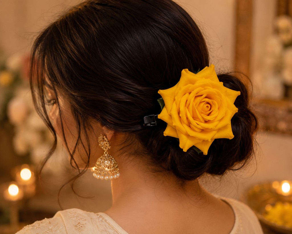 Rose Hair Clips