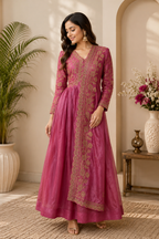Rosette Royale Embroidered Anarkali Set