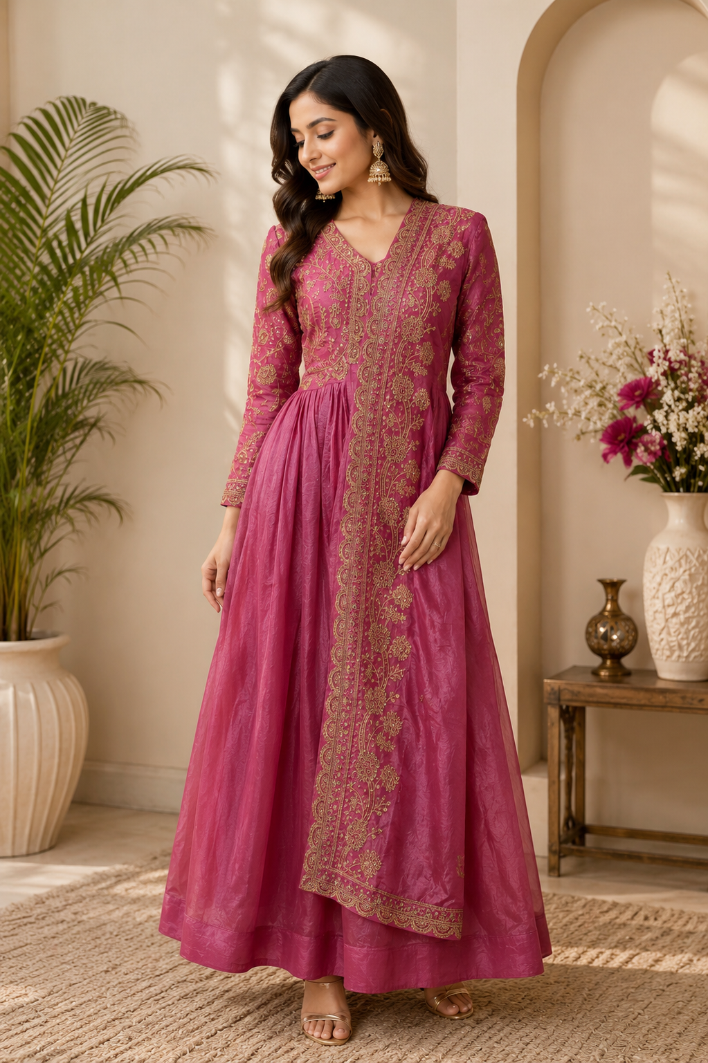 Rosette Royale Embroidered Anarkali Set