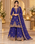 Royal Embroidered Palazzo Suit Set