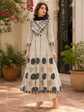 Midnight Bloom Anarkali Set