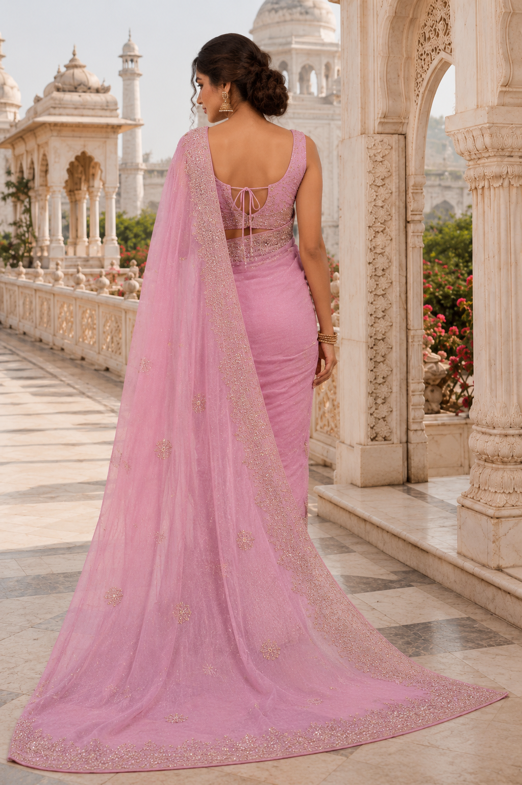 Rosé Mahal Saree