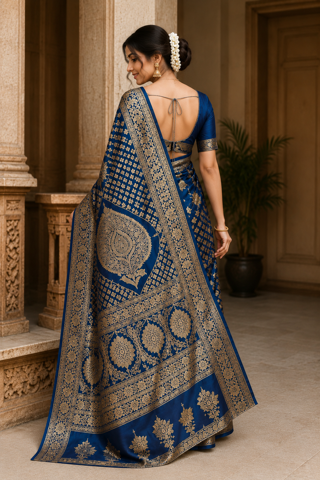 Indraneela Banarasi Saree