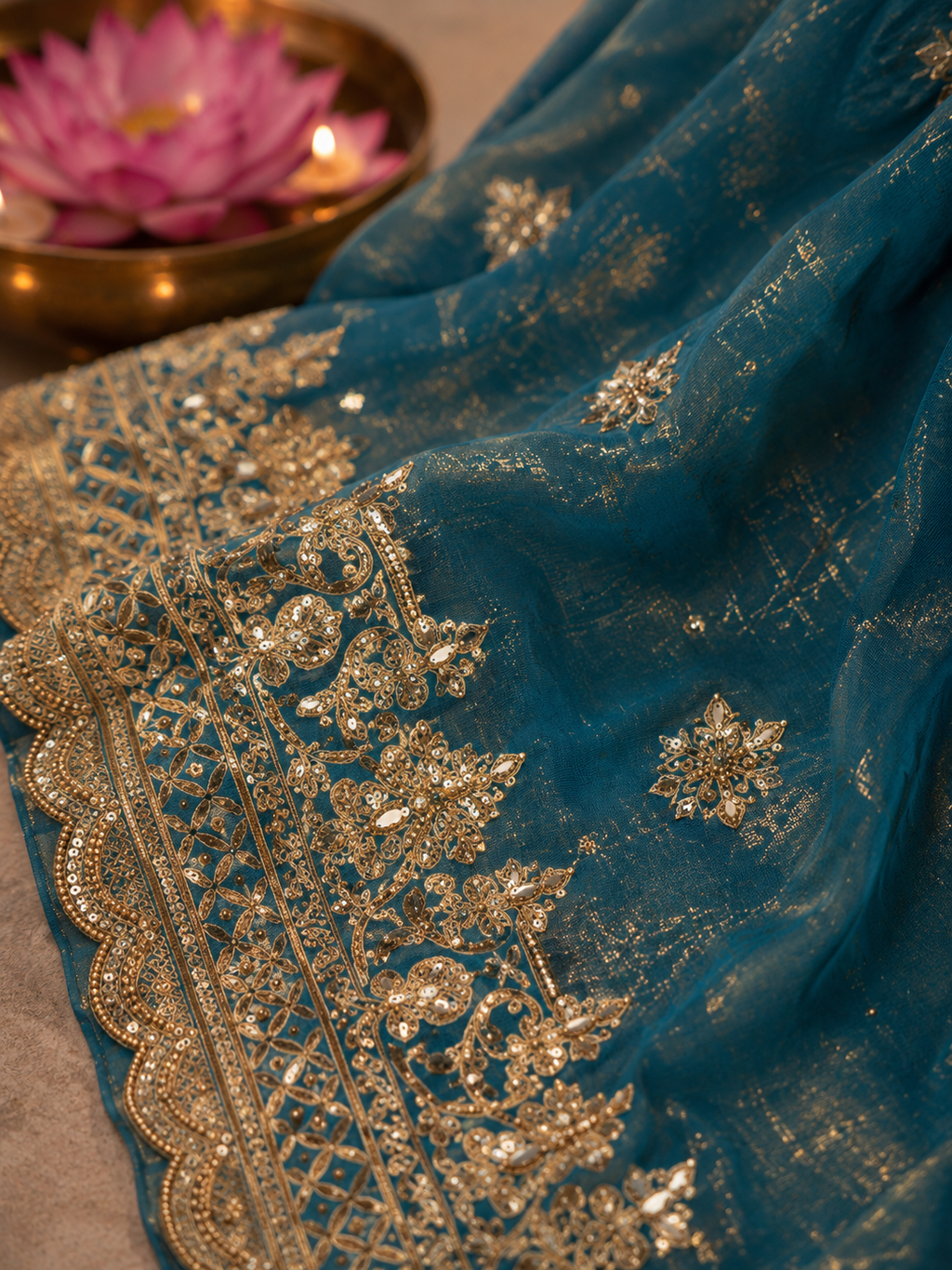 Padma Neelam Saree