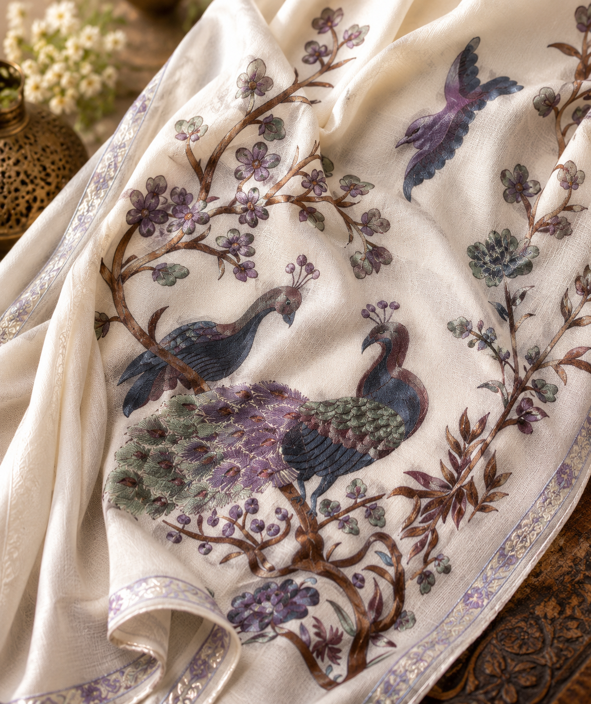 Gul-e-Mayur Kashmiri Shawl