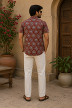 Rust Heritage Cotton Short Sleeve Shirt